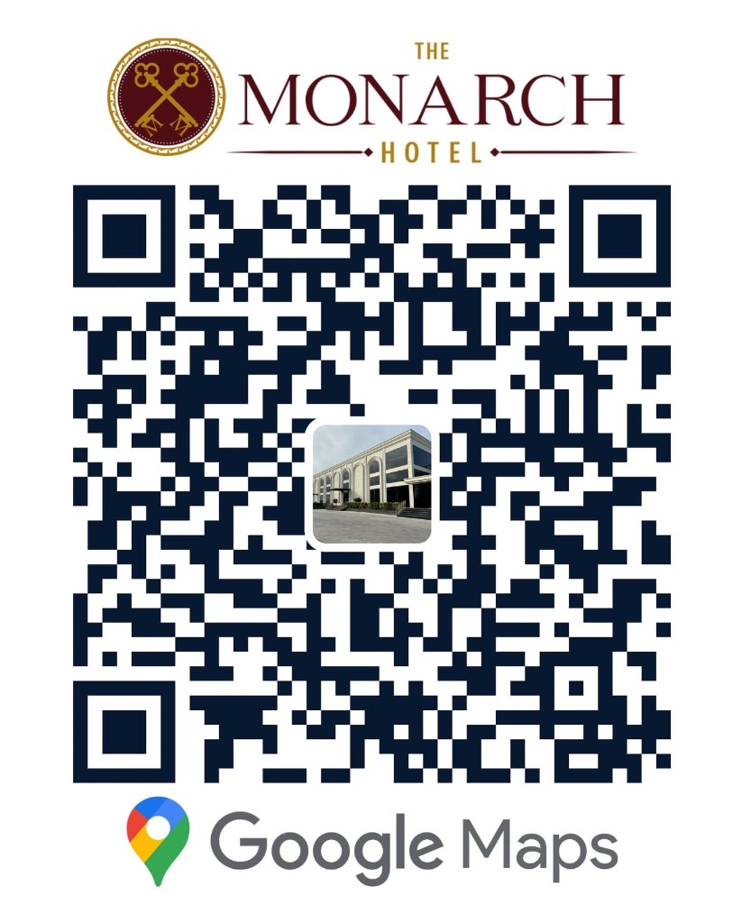 QR code for directions to The Monarch Hotel using Google Maps